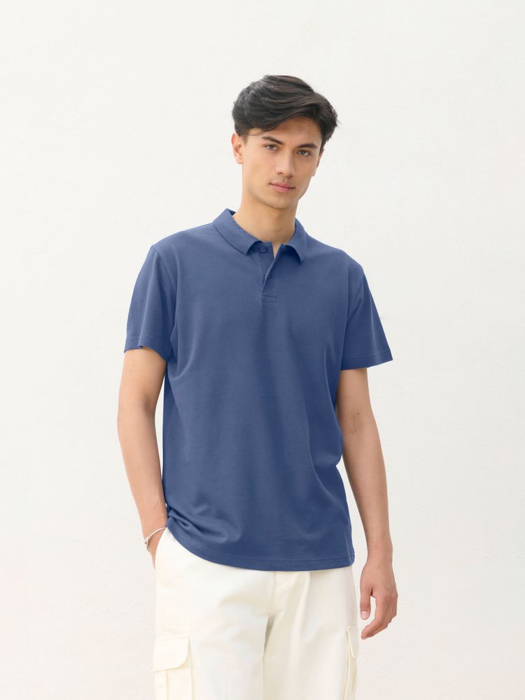 Рубашка поло унисекс Pulse, сиреневая-4