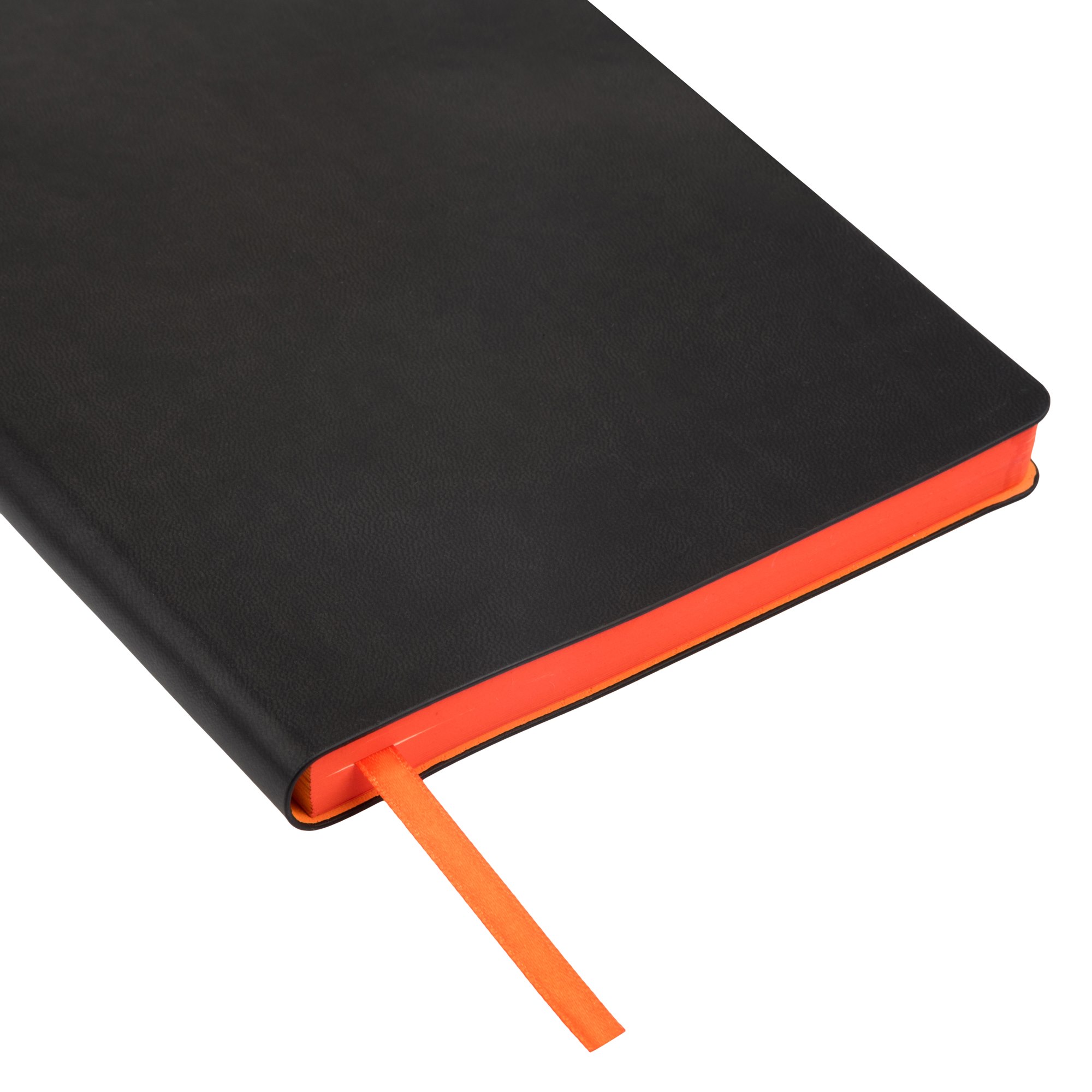 Ежедневник Латте (Latte NEW) недатированный, черный/оранжевый (без упаковки, без стикера)-1