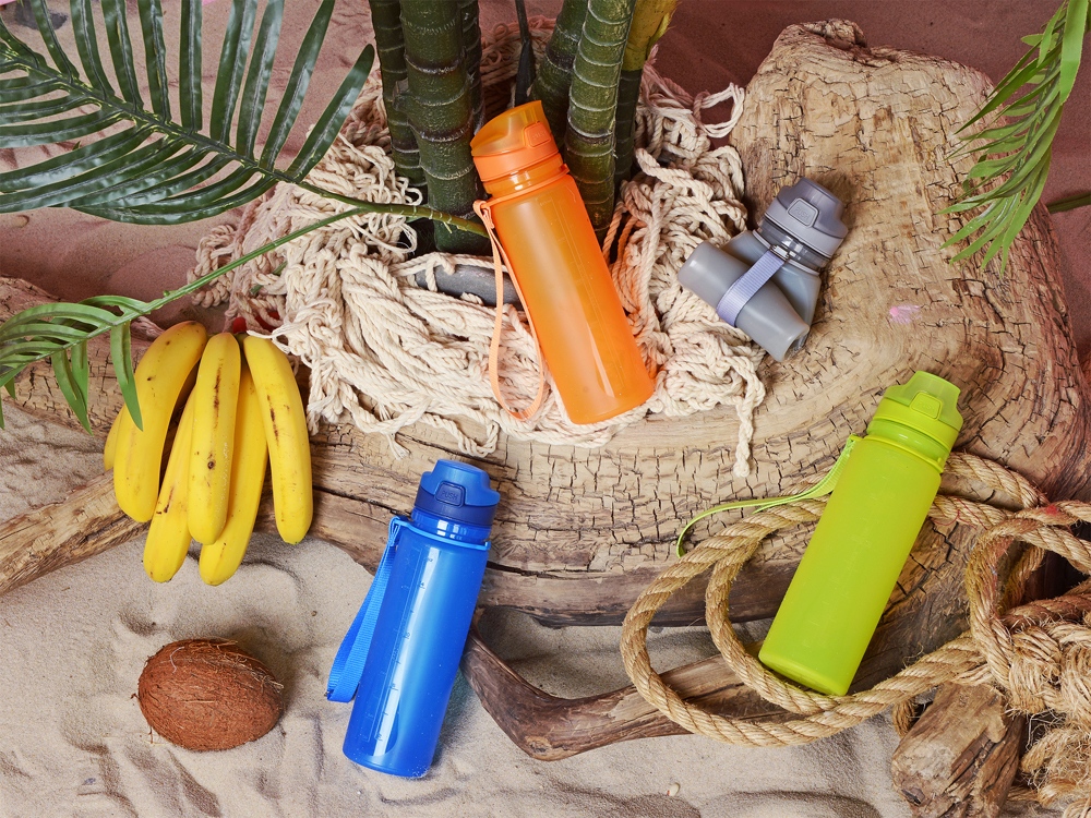 Складная бутылка Твист 500мл, оранжевый-3