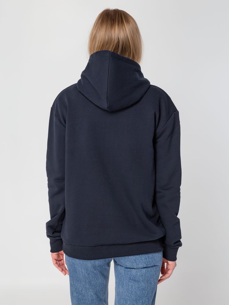 Толстовка с капюшоном Unit Kirenga Heavy, темно-синяя-5