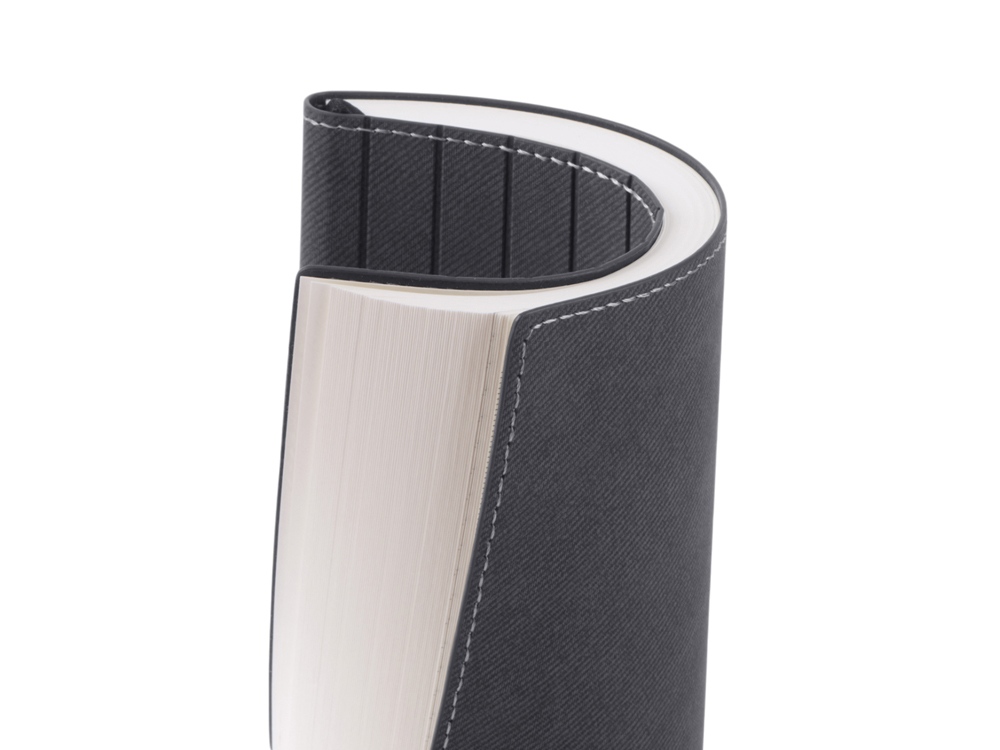 Блокнот А5 Bradbury, гибкая обложка, 80 листов 80 гр/м2 FSC бумага, темно-серый-6