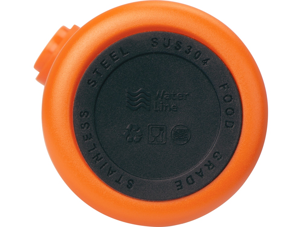 Вакуумная термокружка Waterline с медной изоляцией Bravo, 400 мл, тубус, оранжевый-8