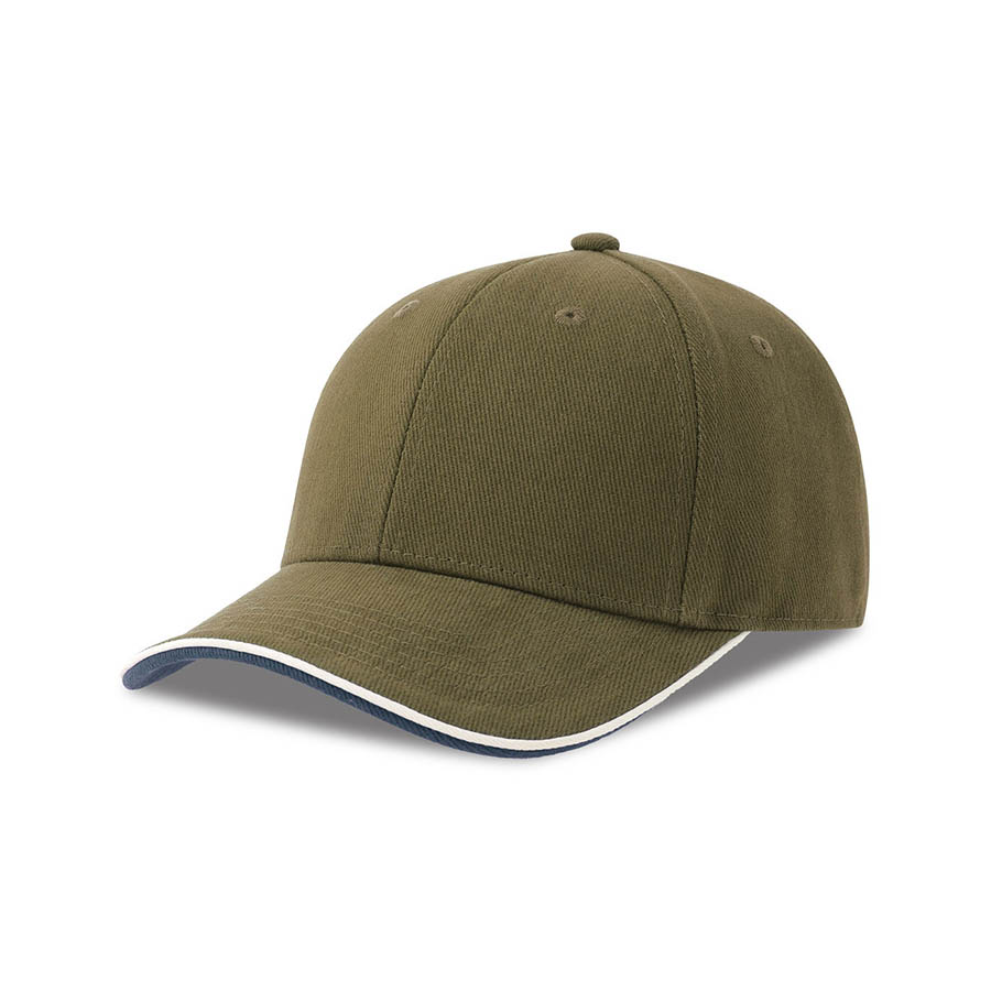 Бейсболка PILOT PIPING SANDWICH-S, оливковый-0