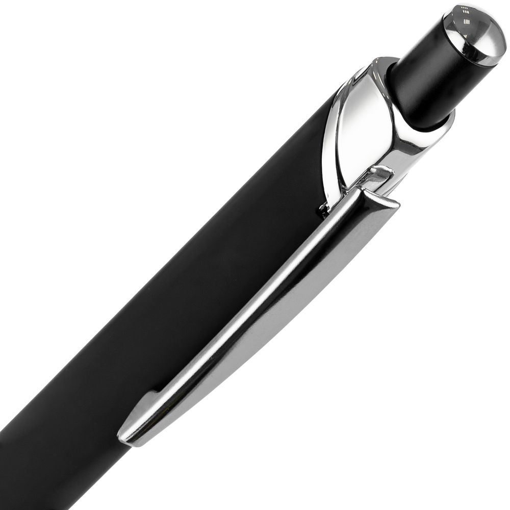 Ручка шариковая Chromos Soft Touch, черная-2