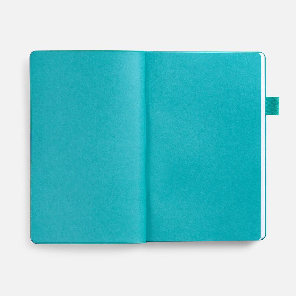 Ежедневник White Shall, недатированный, бело-бирюзовый-2
