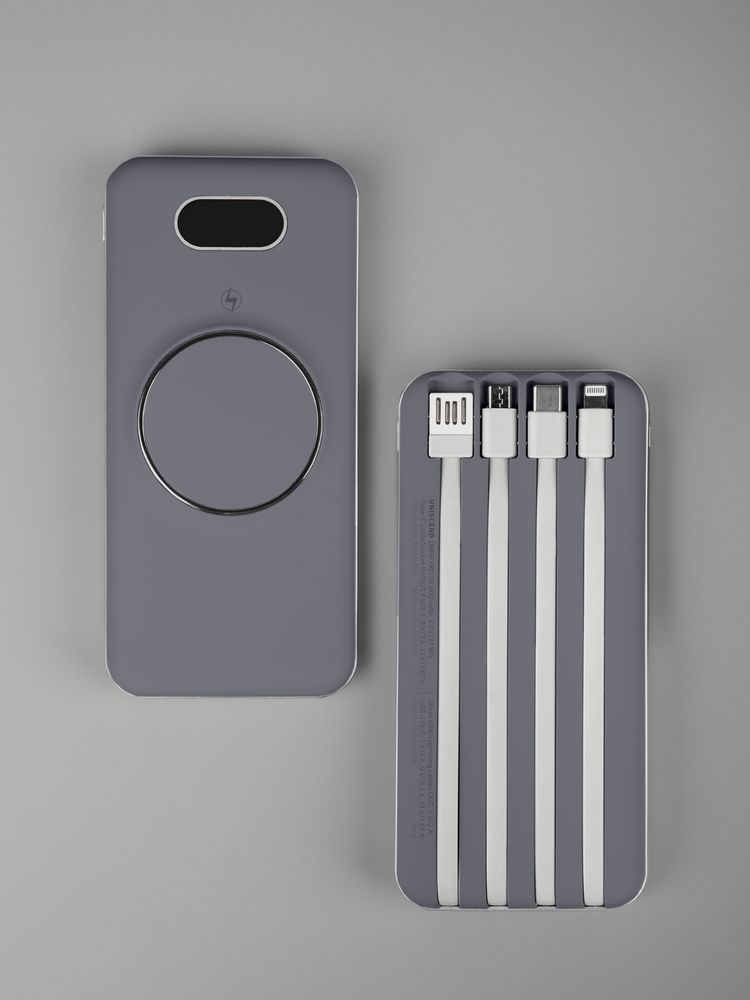 Внешний аккумулятор Omni Pro 10000 мАч, серый-4