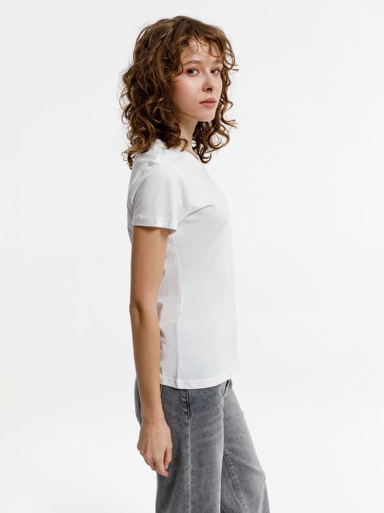 Футболка женская T-bolka Lady, белая (белоснежная)-3