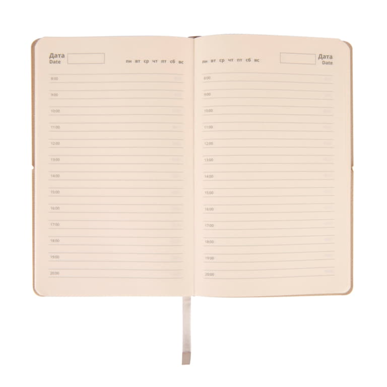 Ежедневник недатированный WOODY, формат А5, темно-серый-1