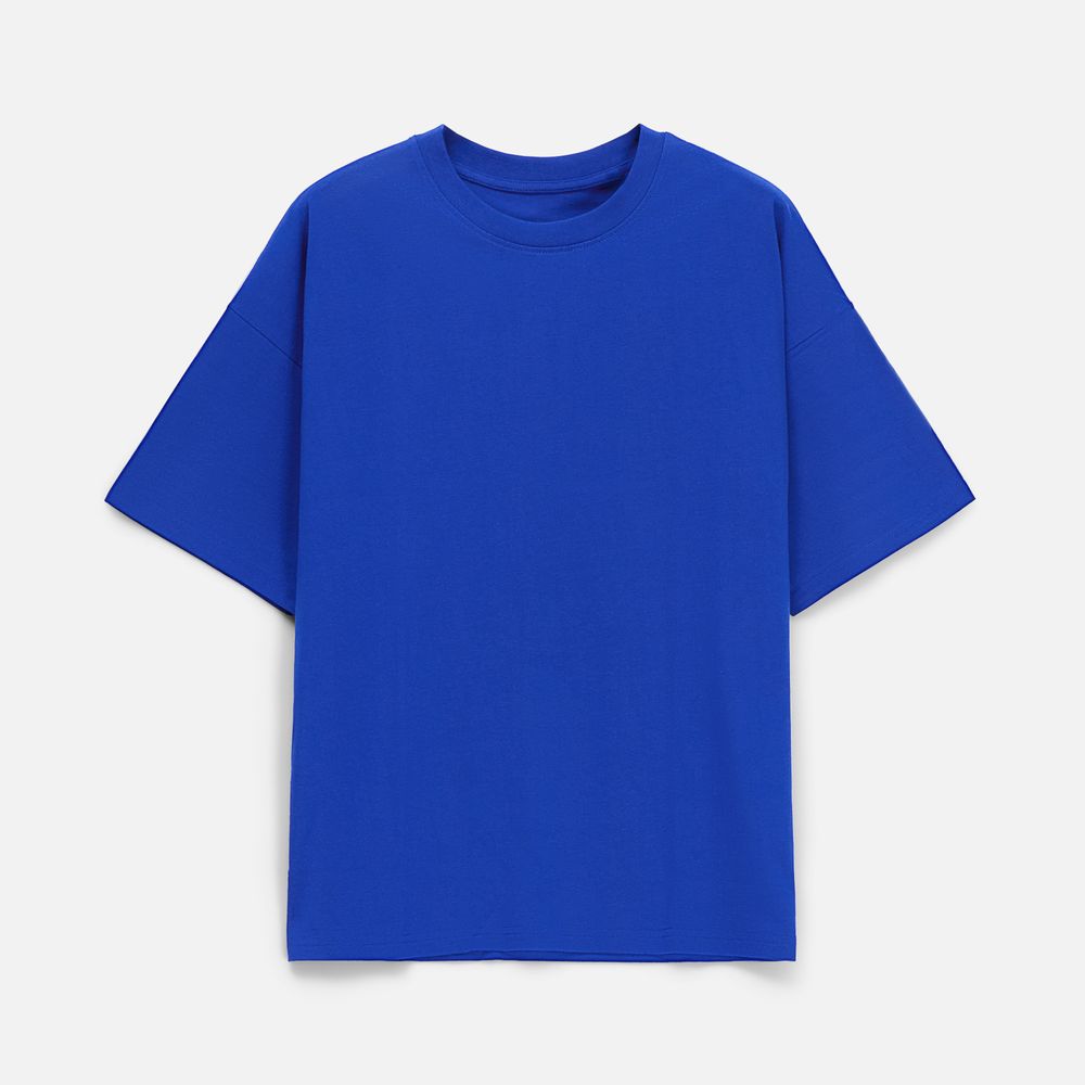 Футболка унисекс оверсайз T3, синяя-4