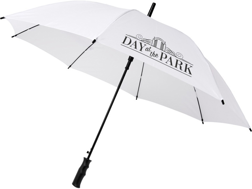 23-дюймовый ветрозащитный полуавтоматический зонт Bella, белый-5