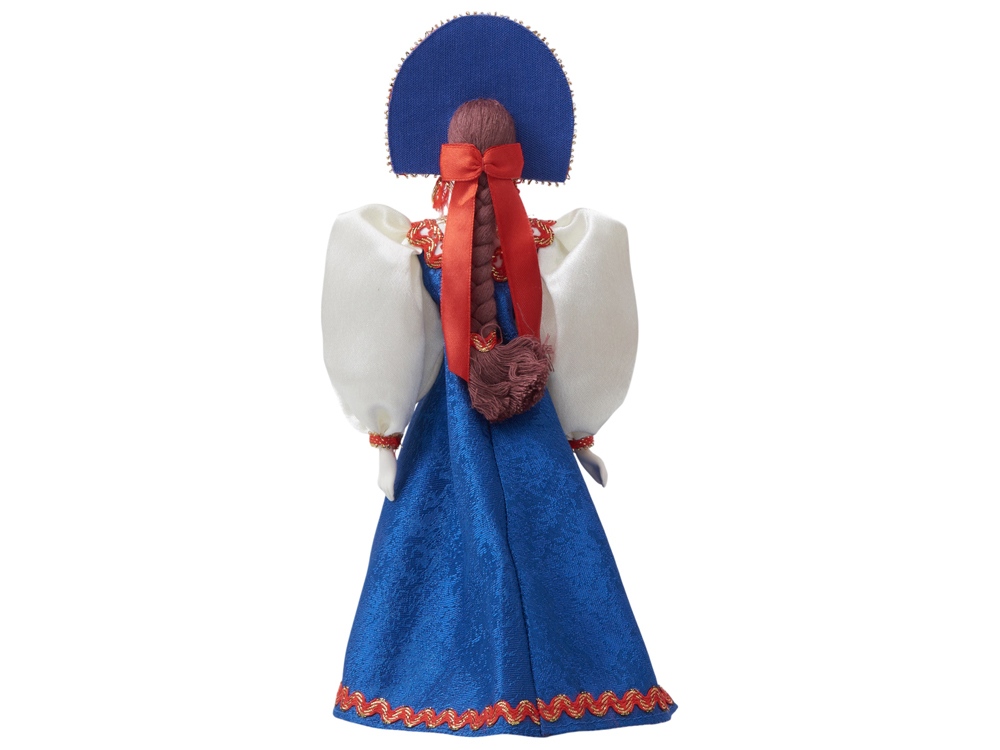 Подарочный набор: кукла фарфоровая, чай Малина с мятой, синий-10