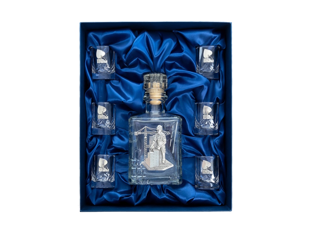 Набор со штофом СТРОИТЕЛЬНЫЙ-1