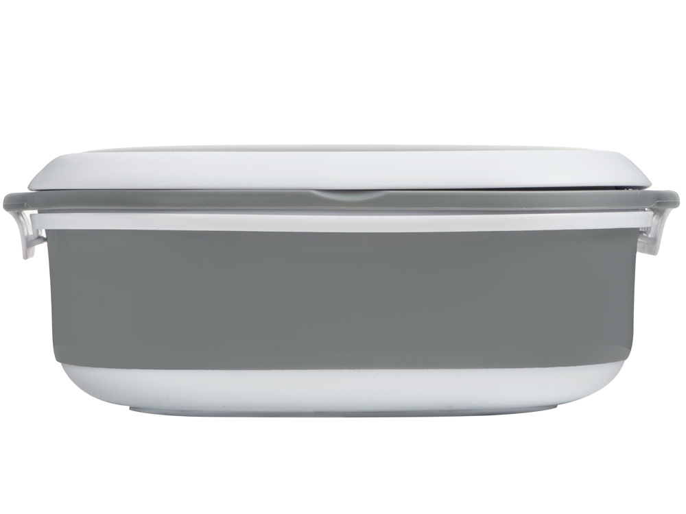 Ланч-бокс Hotty 750 мл для микроволновой печи, серый/белый-4