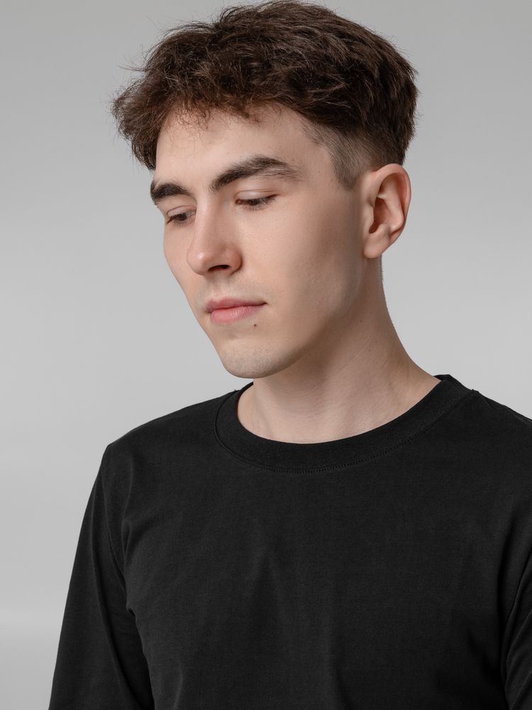 Футболка с длинным рукавом Lehta, черная-4