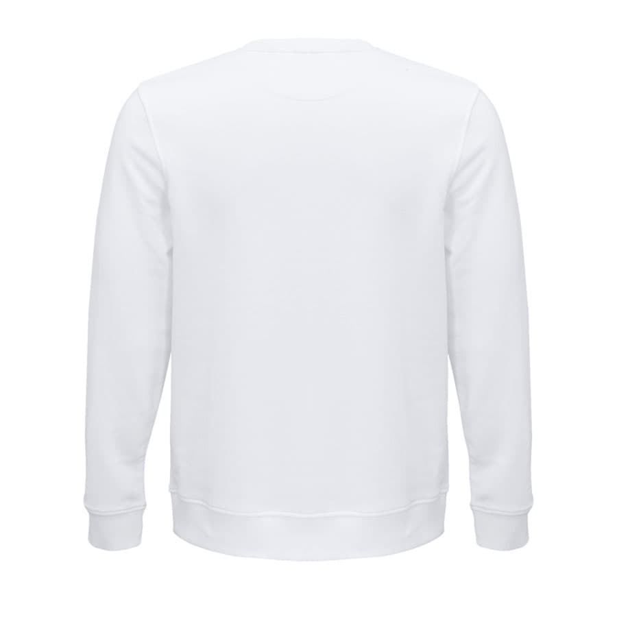 Толстовка свитшот унисекс COMET 280 из органического хлопка, белый-5