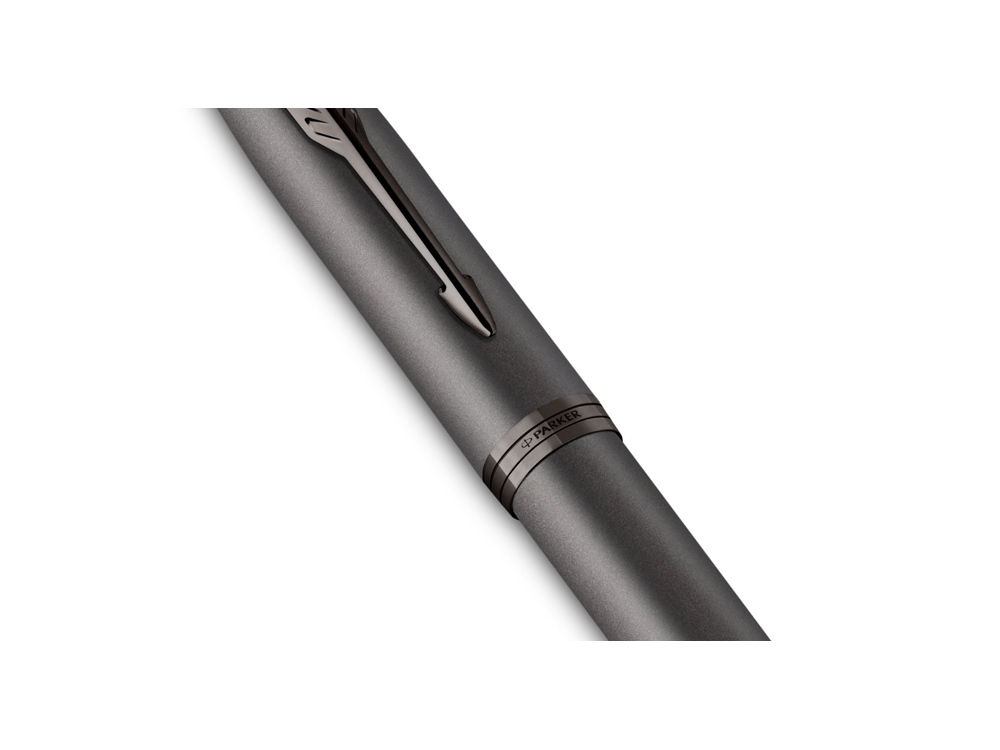Ручка роллер Parker IM Monochrome Black, стержень:F, цвет чернил: black, в подарочной упаковке.-4