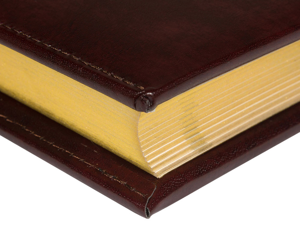 Ежедневник полудатированный А5 Windsor, коричневый-6