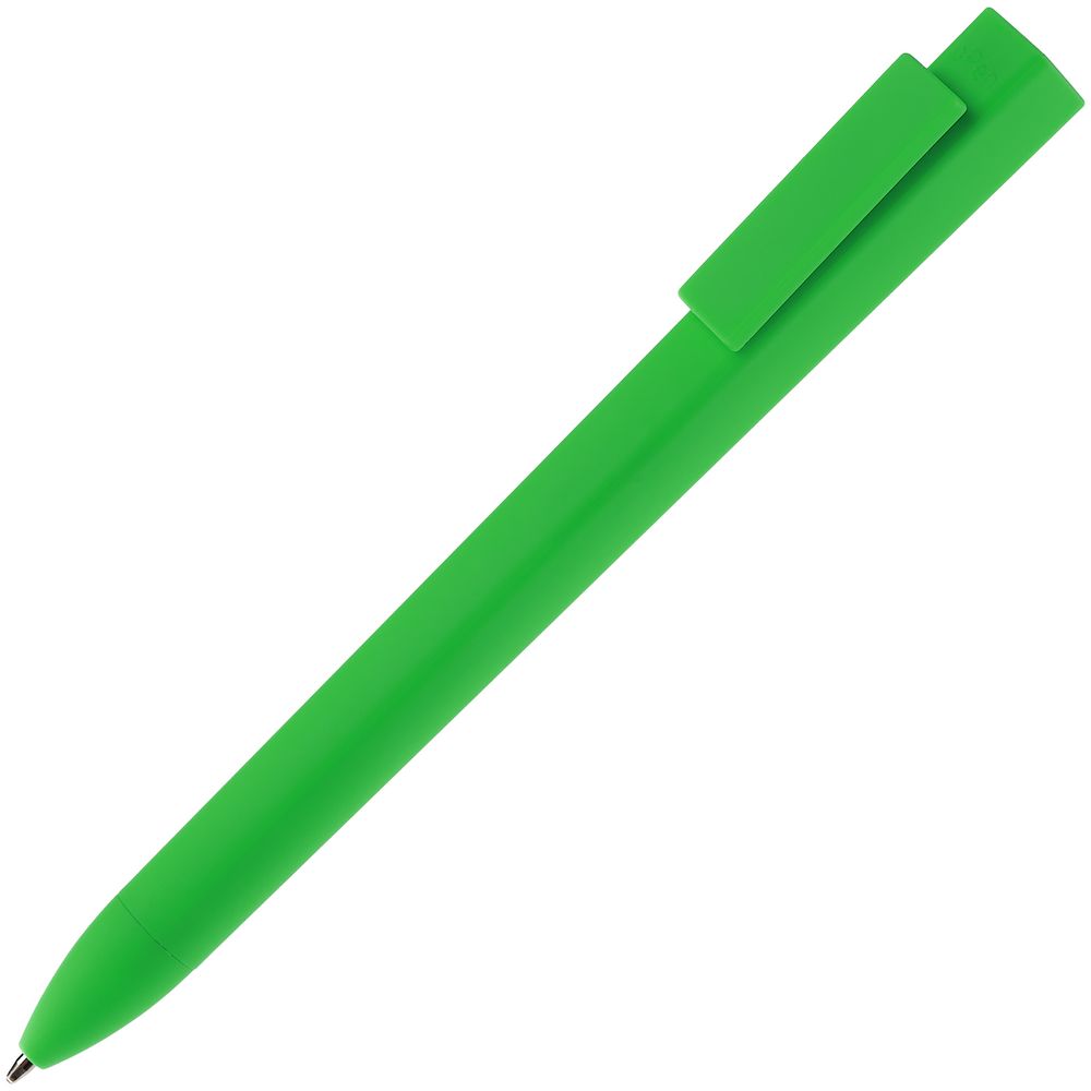 Ручка шариковая Swiper SQ Soft Touch, зеленая-0