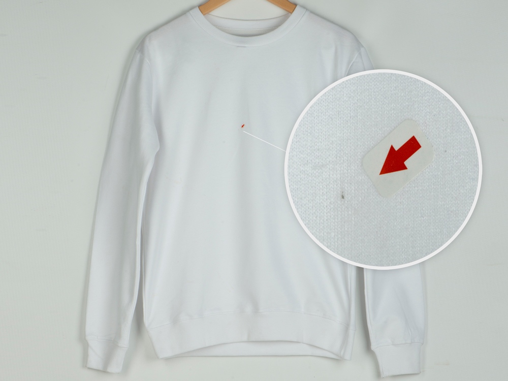 Свитшот Motion унисекс с начесом, белый-13