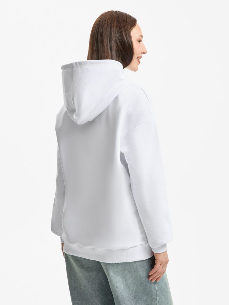 Худи унисекс оверсайз Daylero, белое-8