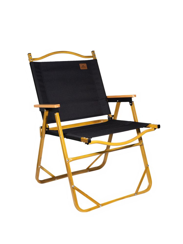 Стул MW02 складной, черный, светлое дерево-0