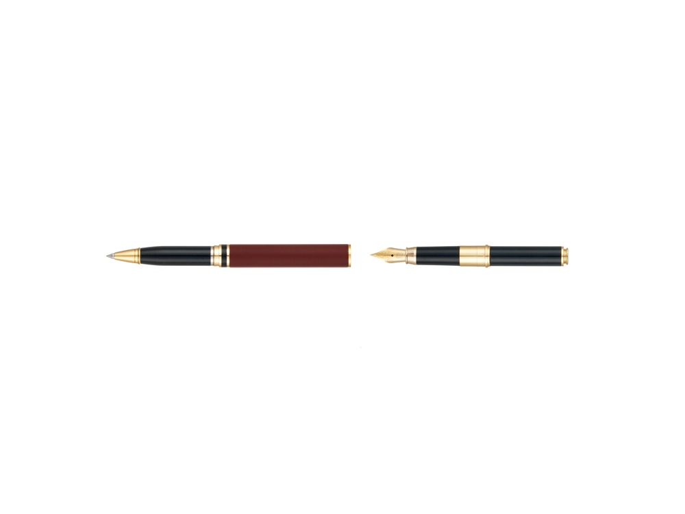 Ручка 2 в 1 шариковая и перьевая Pierre Cardin COMBI PEN, цвет - терракотовый. Упаковка Е-4