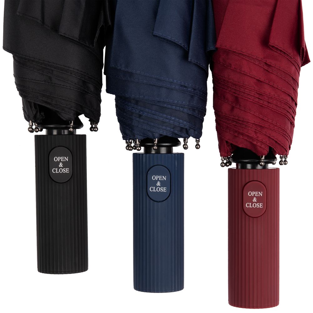 Зонт складной Ribbo, темно-синий-3