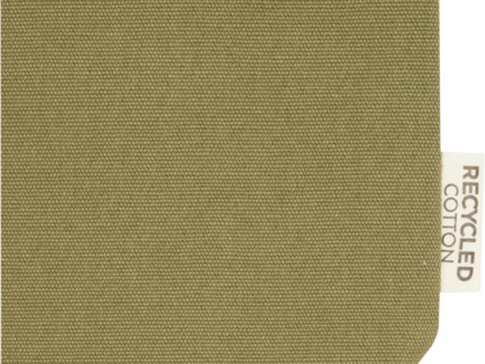 Универсальная эко-сумка Joey из холста, объемом 14 л, оливковый-3