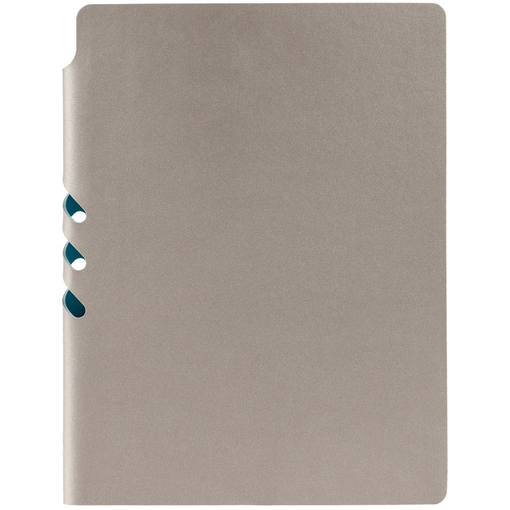 Ежедневник Flexpen, недатированный, серебристо-бирюзовый-4