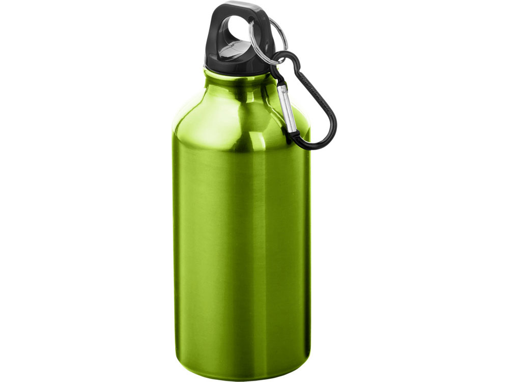 Бутылка для воды с карабином Oregon, объемом 400 мл, зеленое яблоко-0