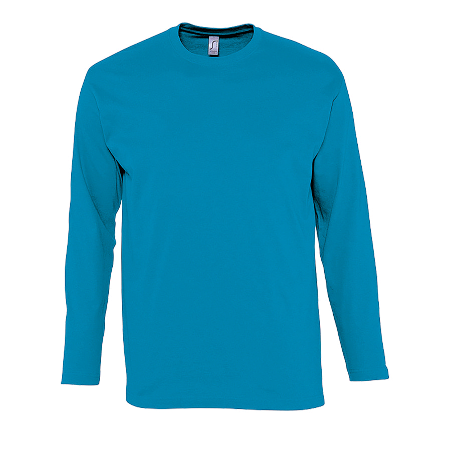 Футболка мужская с длинным рукавом MONARCH 150, бирюзовый-0