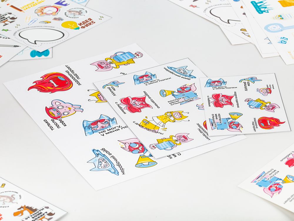 Наклейки UV-DTF Sticker Pack на заказ, M-1