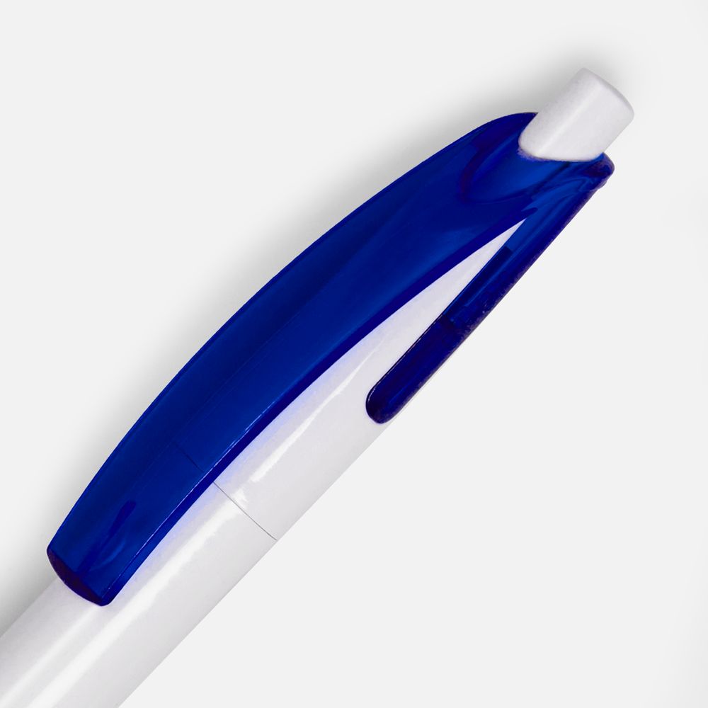 Ручка шариковая Bento, белая с синим-2