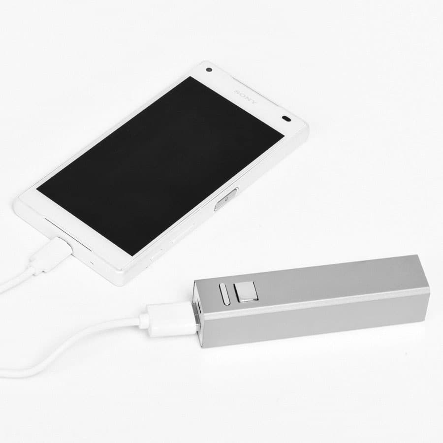 Универсальное зарядное устройство "Thazer" (2200mAh), серебристый-4