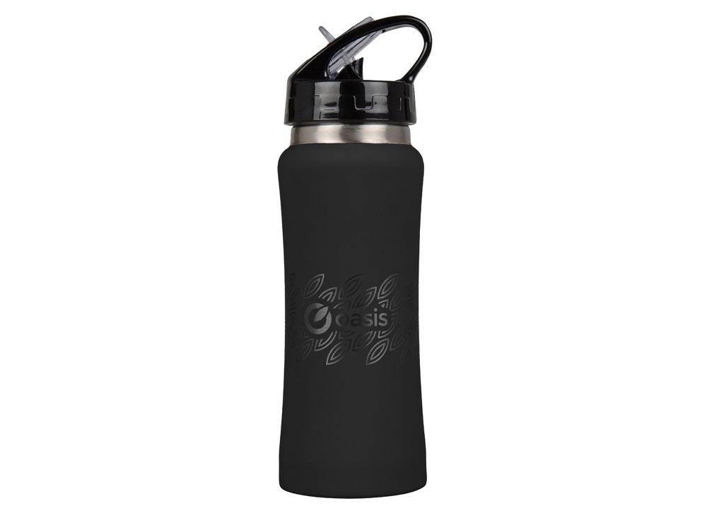 Бутылка спортивная Коста-Рика 600мл, черный-6