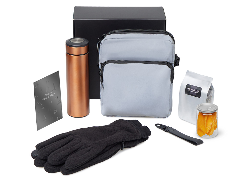 Подарочный набор Re:m. Step  с термосом, перчатками и сумкой-1