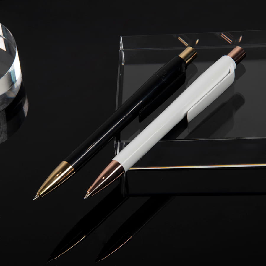 Ручка шариковая MOOD GOLD, черный, золотистый-4