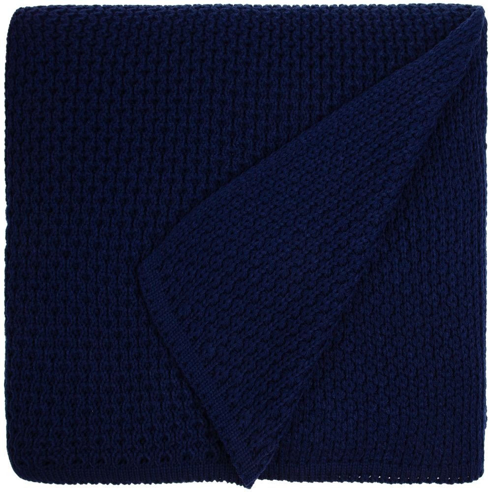 Плед Serenita, темно-синий (сапфир)-0