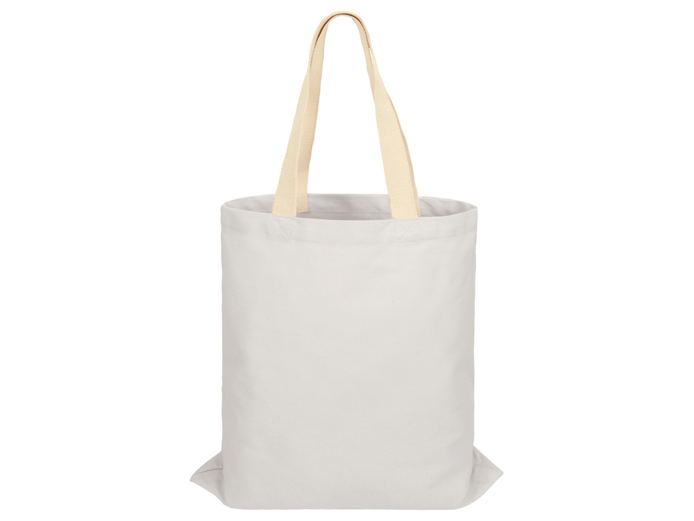 Сумка для шопинга Steady из хлопка с парусиновыми ручками, 260 г/м2, белый-2
