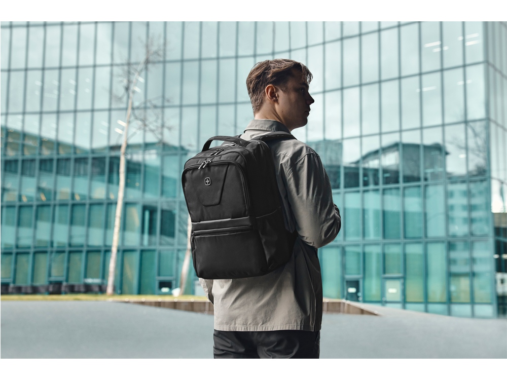 Рюкзак WENGER XE Resist 16, черный, переработанный ПЭТ/Полиэстер, 30х20х44 см, 23 л.-7