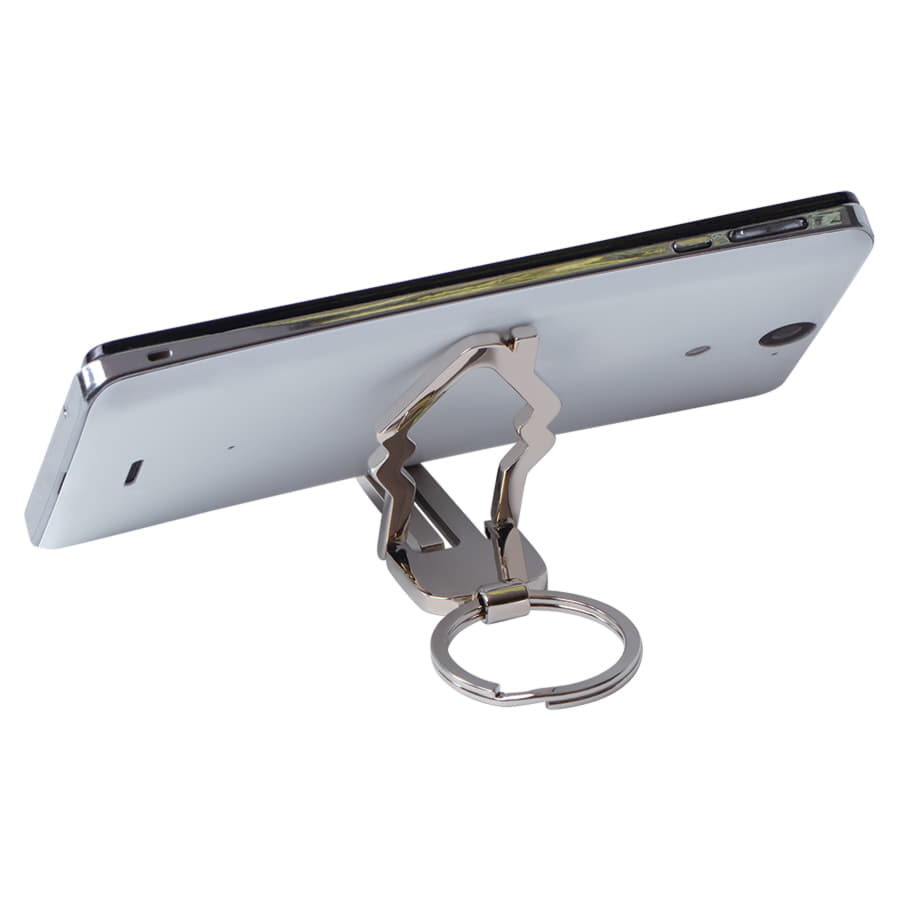 Брелок "Home stand" в упаковке, 7,3х3х0,3см,металл, серебристый-1