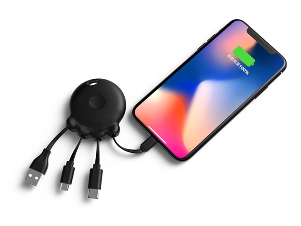 Портативное зарядное устройство Octopus Booster, 1000 mAh, черный-2