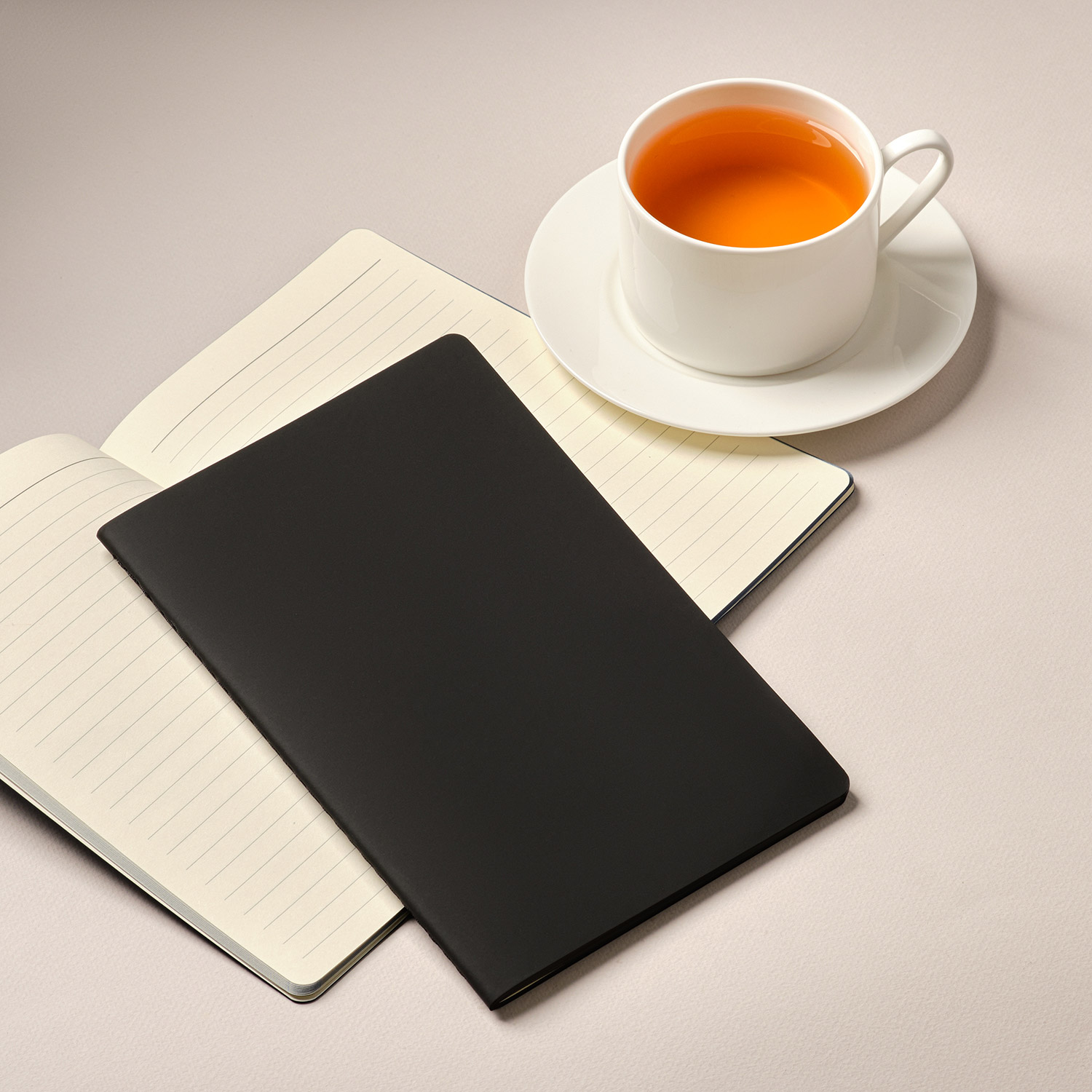 Блокнот Alpha slim, черный-12