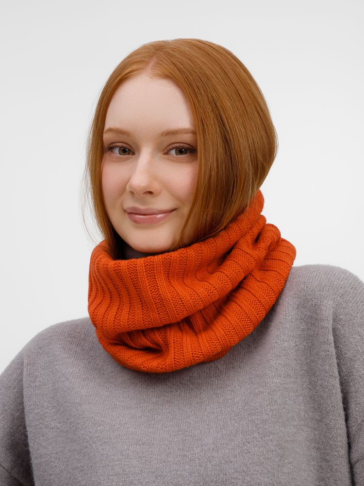 Снуд ComFleece, темно-оранжевый (кирпичный)-3