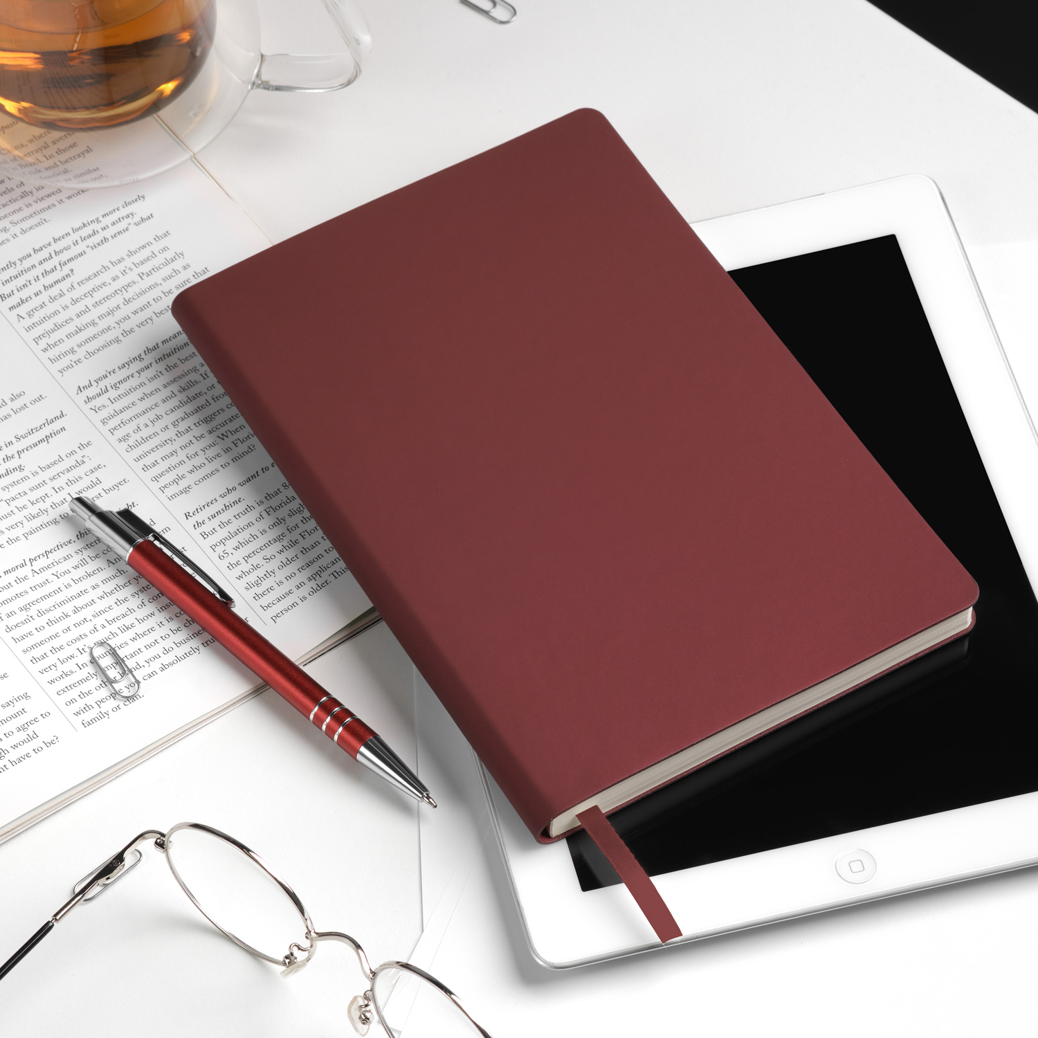 Ежедневник Стар (Star) недатированный, бургунди (без упаковки, без стикера)-9