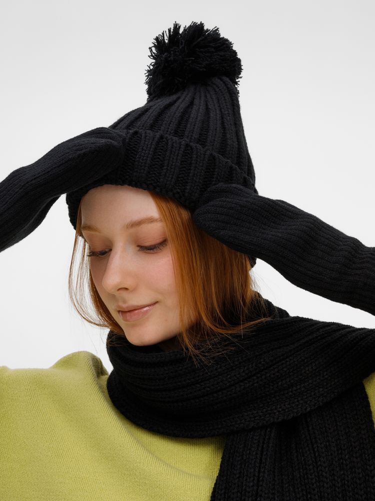 Шапка HappyGo, черная-5