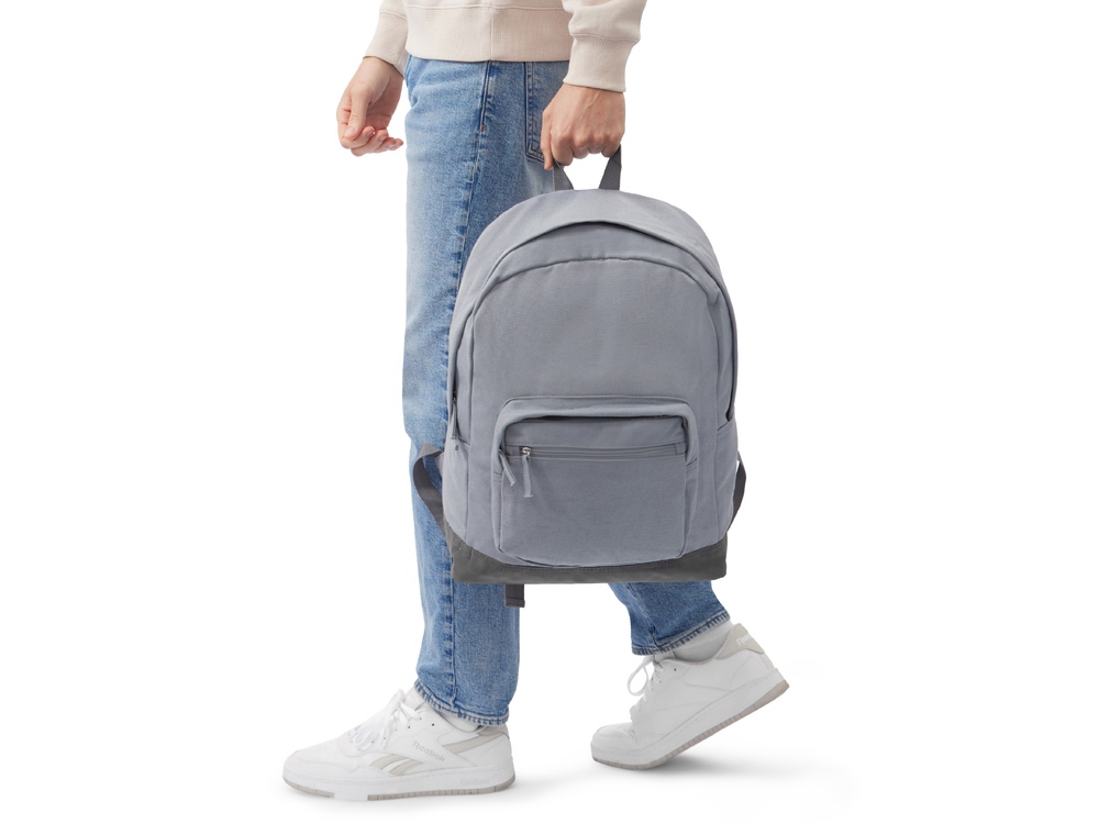 Рюкзак Shammy с эко-замшей для ноутбука 15, серый-11