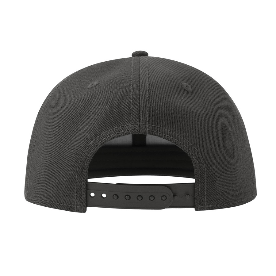 Бейсболка SNAP BACK-S, 6 клиньев, пластиковая застежка, темно-серый-6