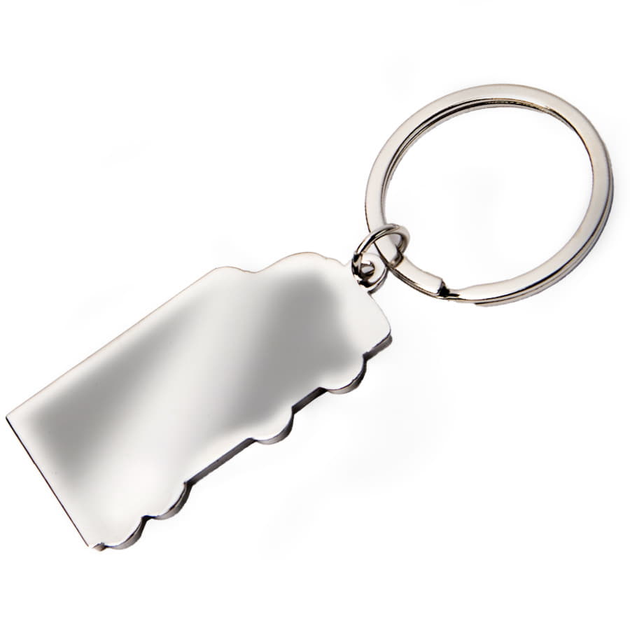 Брелок TITAN TRUCK; 5,4 x 2,7 x 0,4 см; металл, серебристый-1