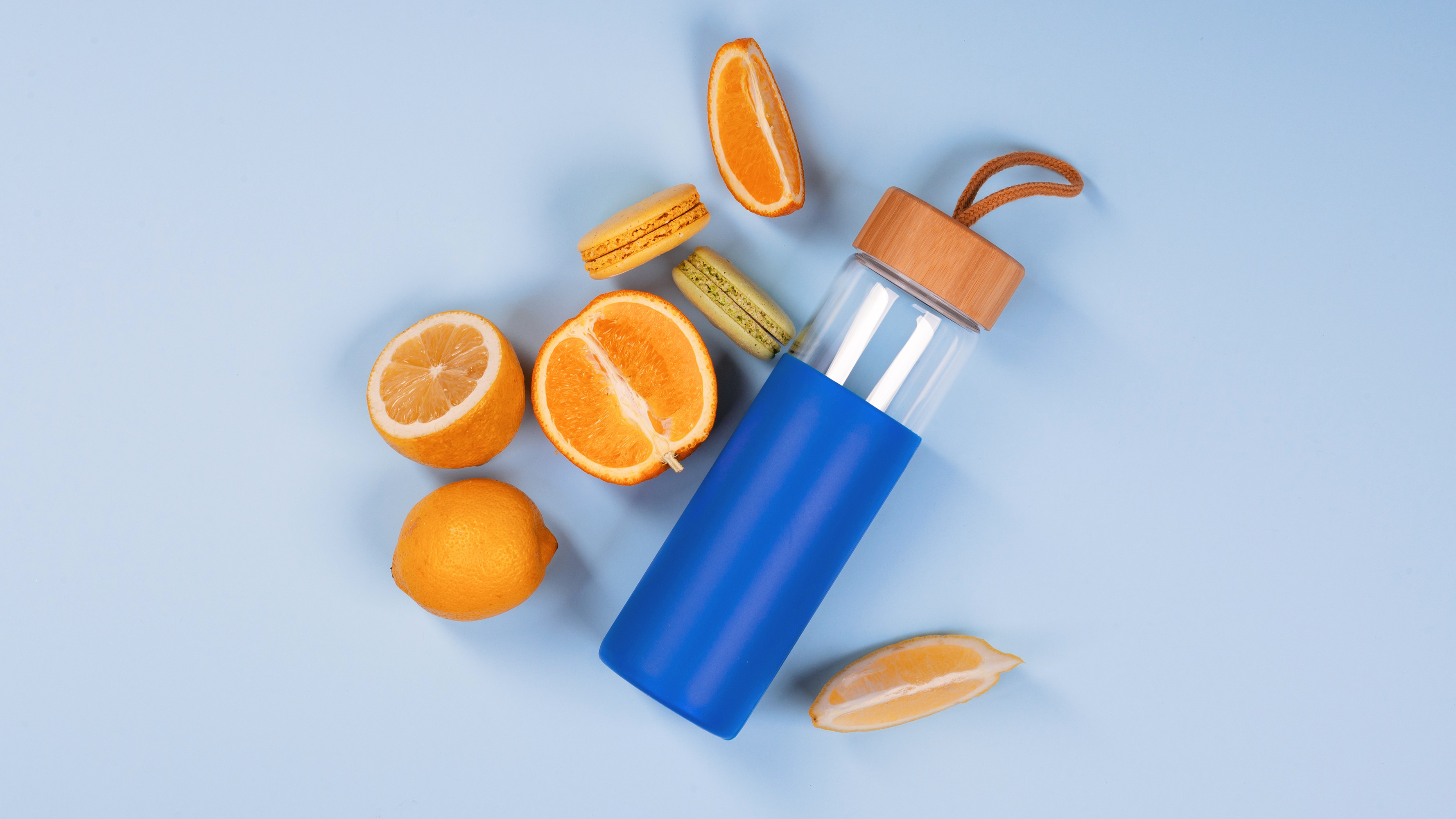 Бутылка для воды "Wellness" в силиконовом чехле-4